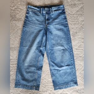 Banana Republic High Rise Wide Leg Crop Jeans - size 30